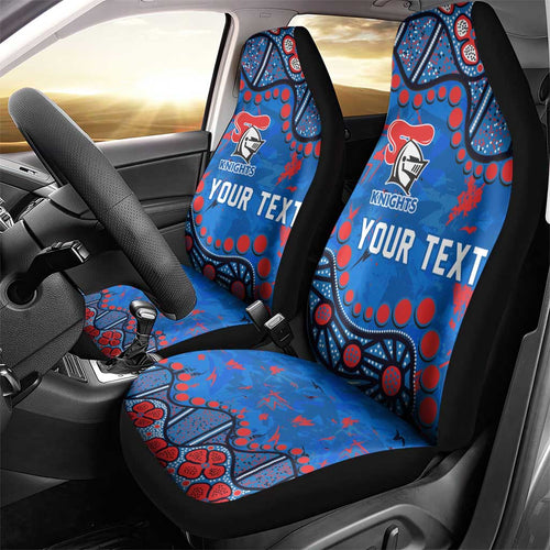 Personalized New Zealand Warriors Car Seat Cover Aboriginal Pattern with Graffiti Style Design