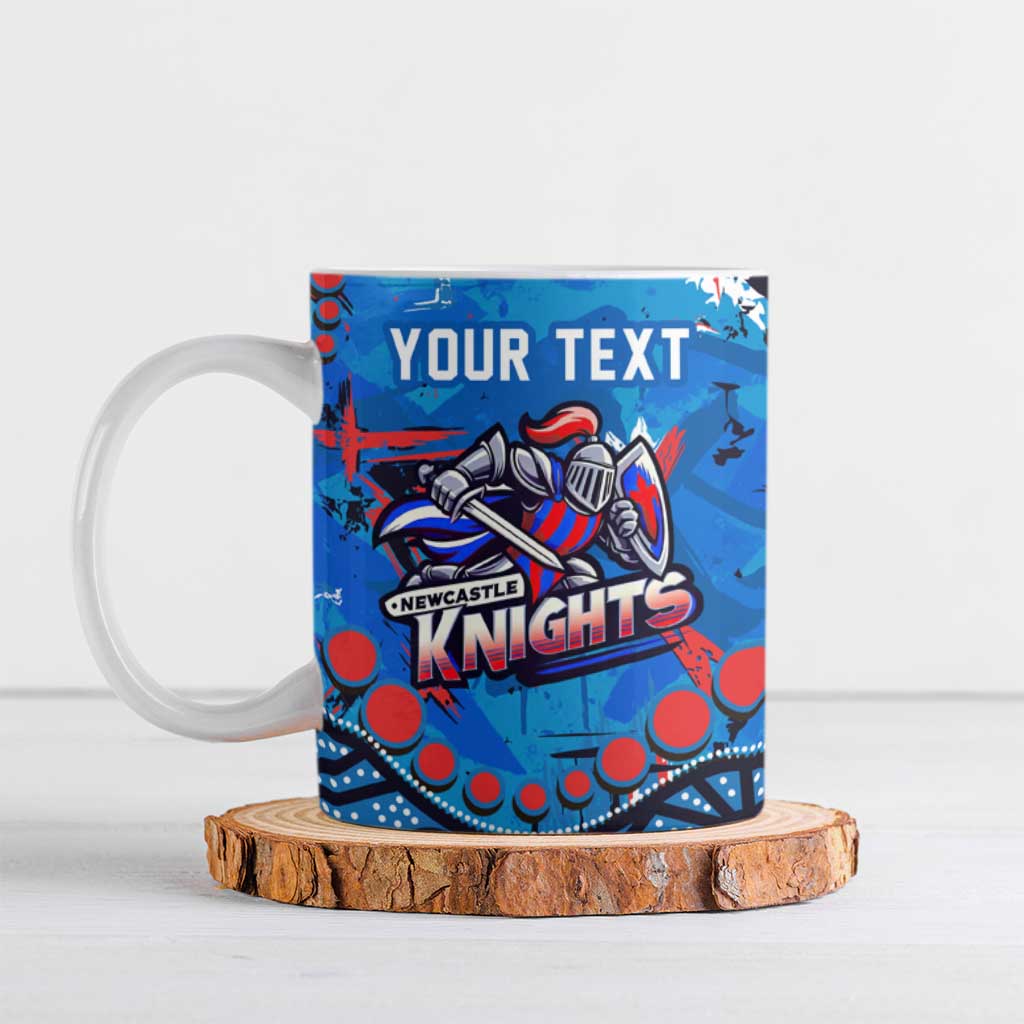 Personalized New Zealand Warriors Ceramic Mug Aboriginal Pattern with Graffiti Style Design