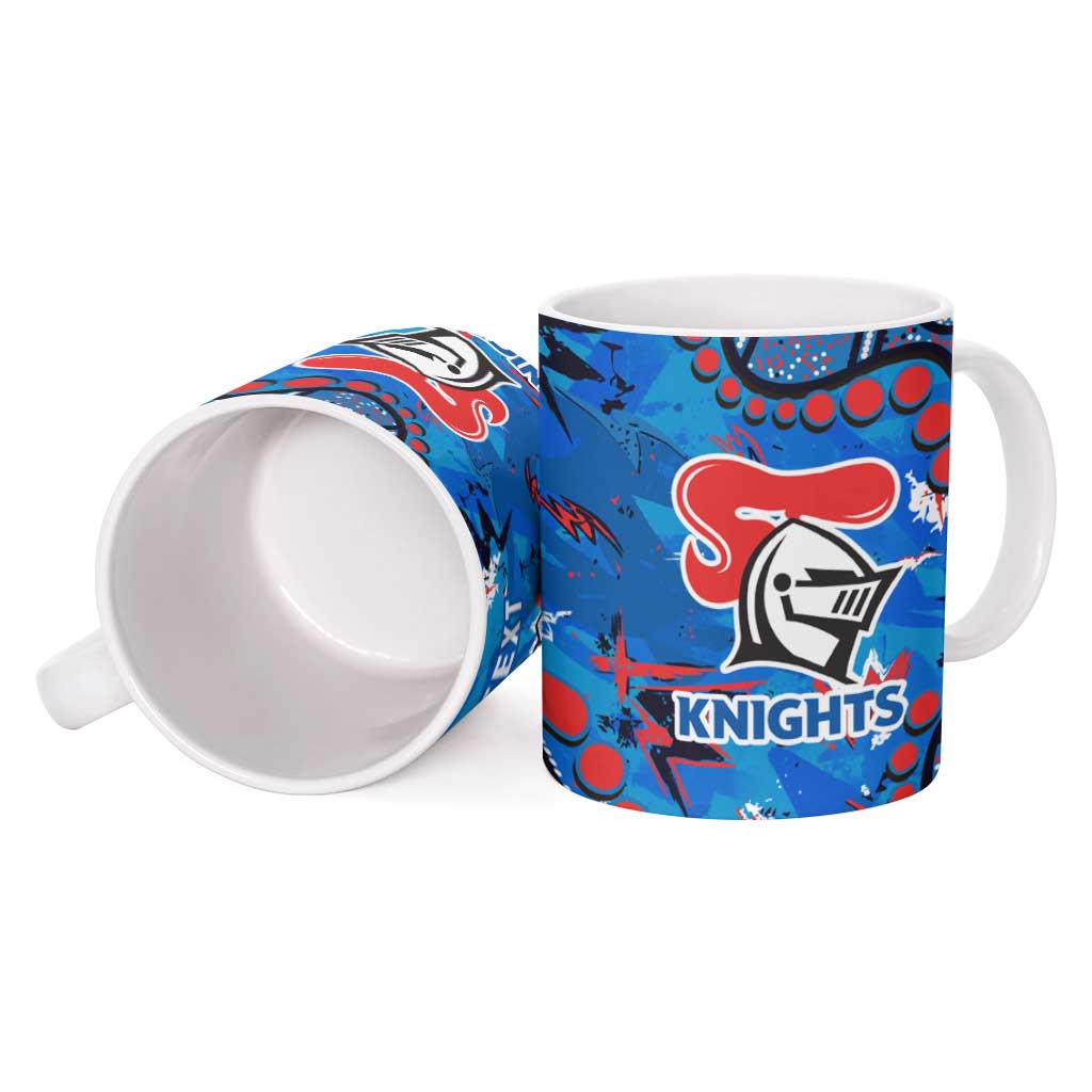 Personalized New Zealand Warriors Ceramic Mug Aboriginal Pattern with Graffiti Style Design