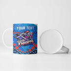 Personalized New Zealand Warriors Ceramic Mug Aboriginal Pattern with Graffiti Style Design