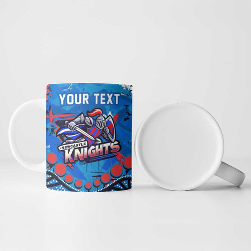 Personalized New Zealand Warriors Ceramic Mug Aboriginal Pattern with Graffiti Style Design