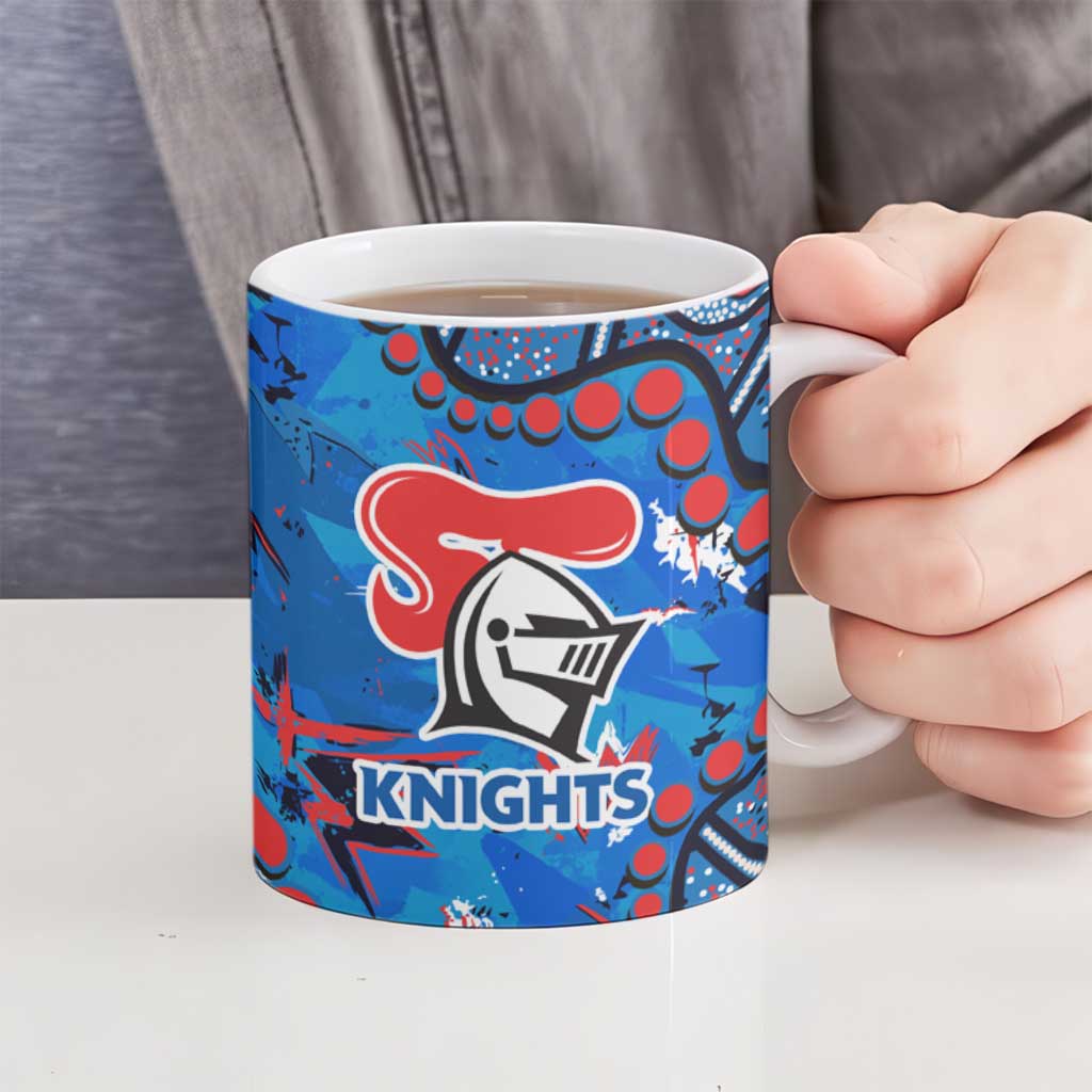 Personalized New Zealand Warriors Ceramic Mug Aboriginal Pattern with Graffiti Style Design