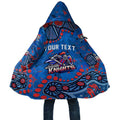 Personalized New Zealand Warriors Cloak Aboriginal Pattern with Graffiti Style Design