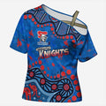 Personalized New Zealand Warriors Cross Shoulder Shirt Aboriginal Pattern with Graffiti Style Design