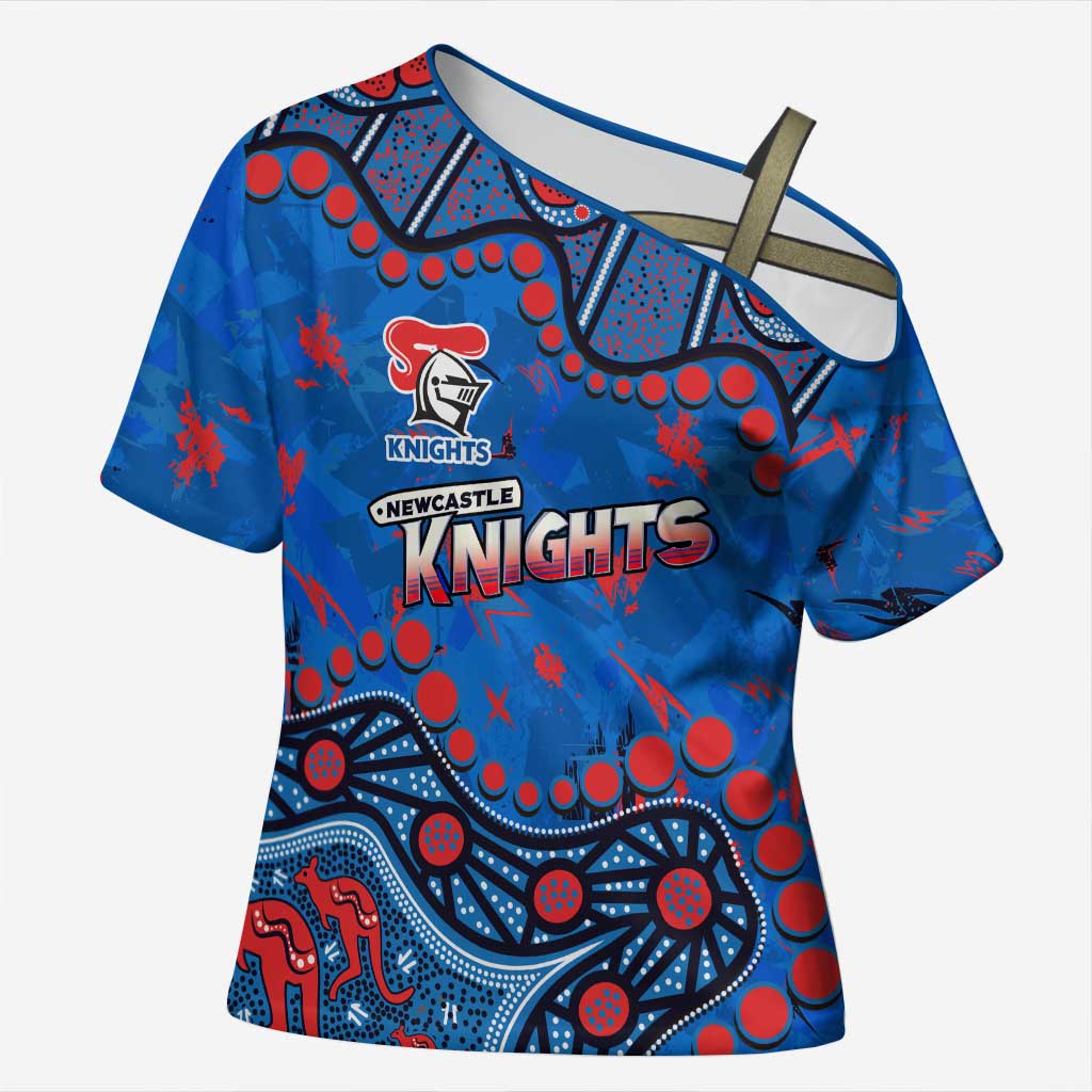 Personalized New Zealand Warriors Cross Shoulder Shirt Aboriginal Pattern with Graffiti Style Design
