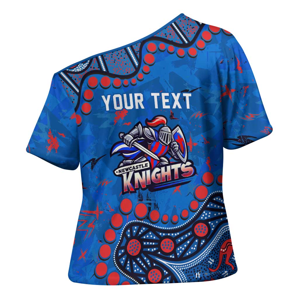 Personalized New Zealand Warriors Cross Shoulder Shirt Aboriginal Pattern with Graffiti Style Design