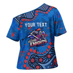 Personalized New Zealand Warriors Cross Shoulder Shirt Aboriginal Pattern with Graffiti Style Design