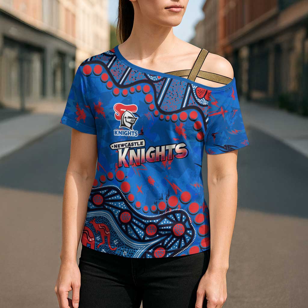 Personalized New Zealand Warriors Cross Shoulder Shirt Aboriginal Pattern with Graffiti Style Design