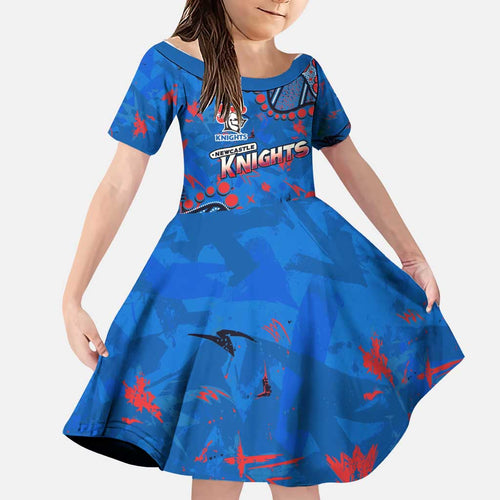 Personalized New Zealand Warriors Family Matching Long Sleeve Bodycon Dress and Hawaiian Shirt Aboriginal Pattern with Graffiti Style Design