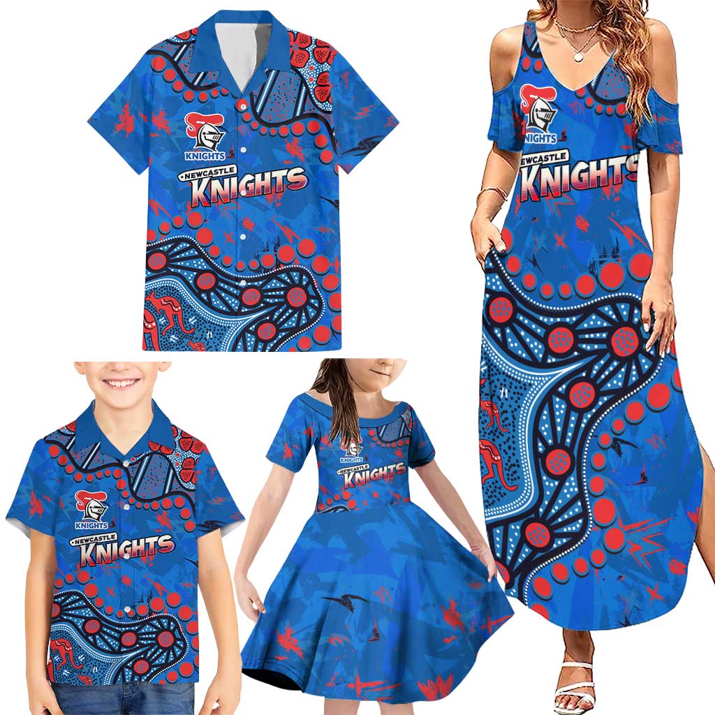 Personalized New Zealand Warriors Family Matching Summer Maxi Dress and Hawaiian Shirt Aboriginal Pattern with Graffiti Style Design