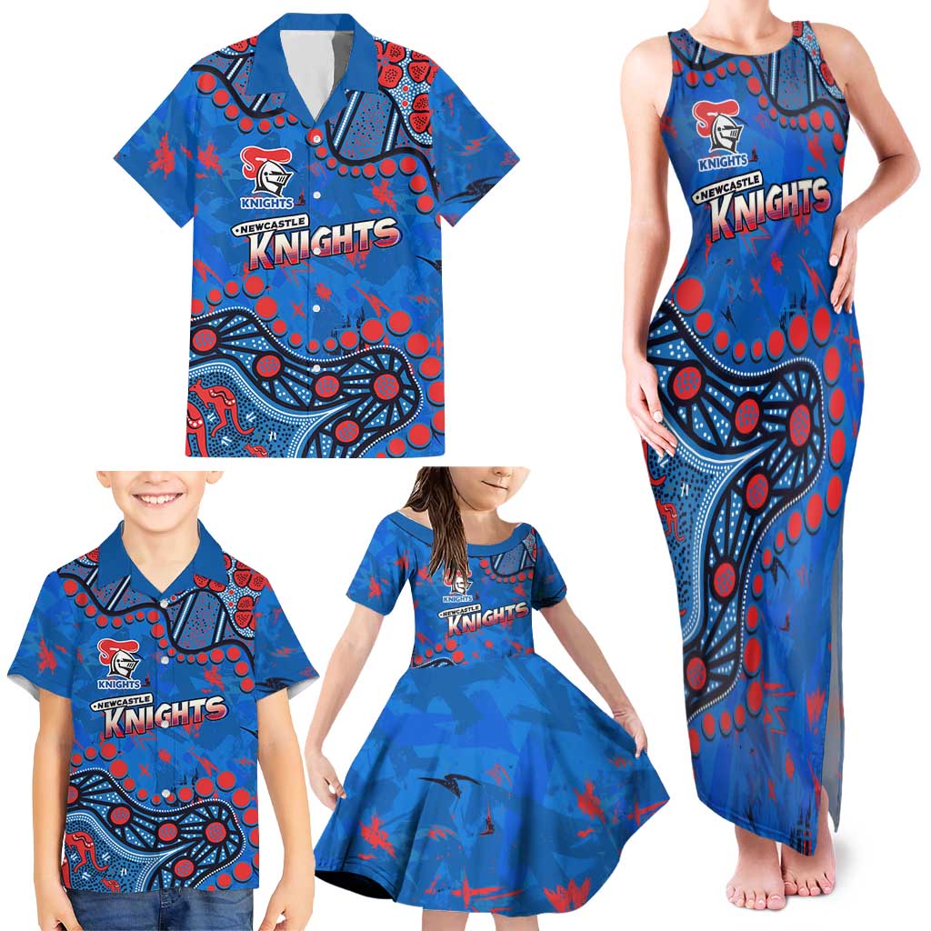 Personalized New Zealand Warriors Family Matching Tank Maxi Dress and Hawaiian Shirt Aboriginal Pattern with Graffiti Style Design