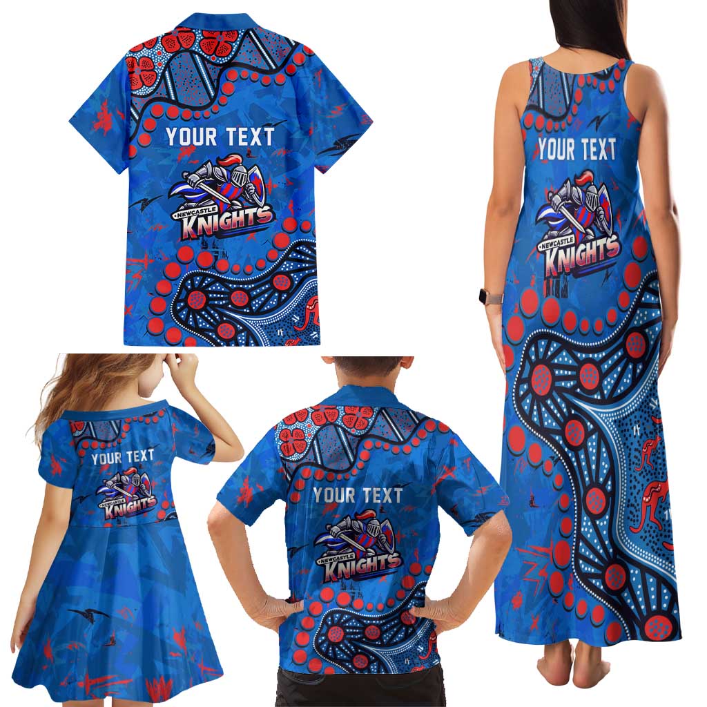 Personalized New Zealand Warriors Family Matching Tank Maxi Dress and Hawaiian Shirt Aboriginal Pattern with Graffiti Style Design
