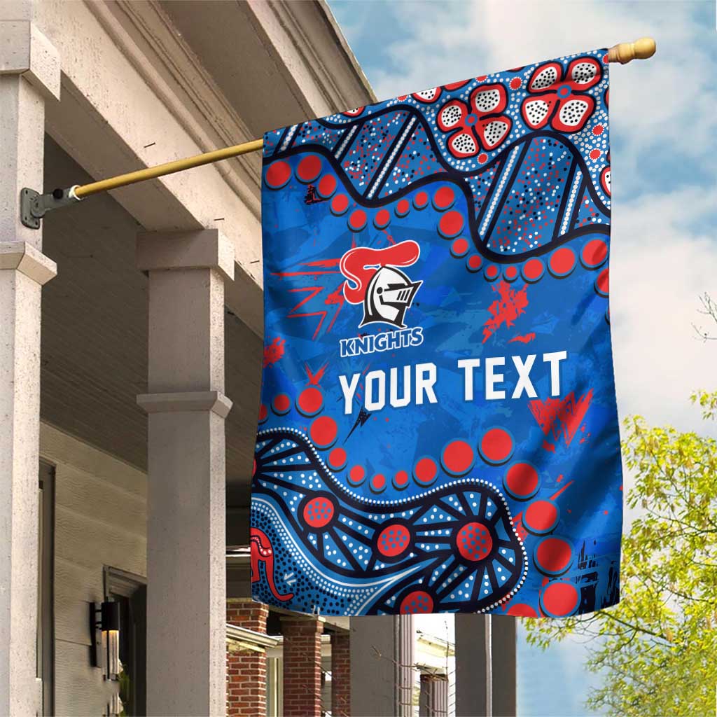 Personalized New Zealand Warriors Garden Flag Aboriginal Pattern with Graffiti Style Design