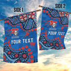 Personalized New Zealand Warriors Garden Flag Aboriginal Pattern with Graffiti Style Design