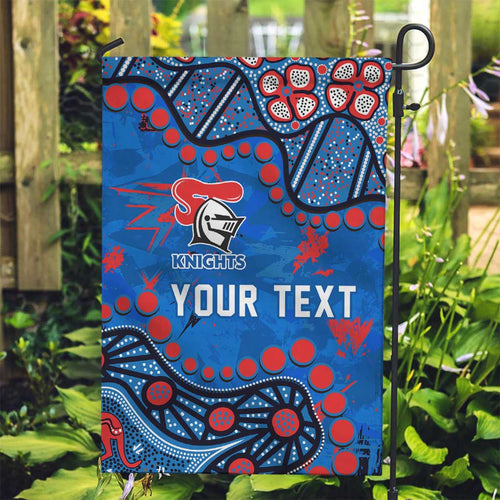 Personalized New Zealand Warriors Garden Flag Aboriginal Pattern with Graffiti Style Design