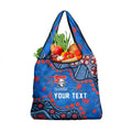 Personalized New Zealand Warriors Grocery Bag Aboriginal Pattern with Graffiti Style Design