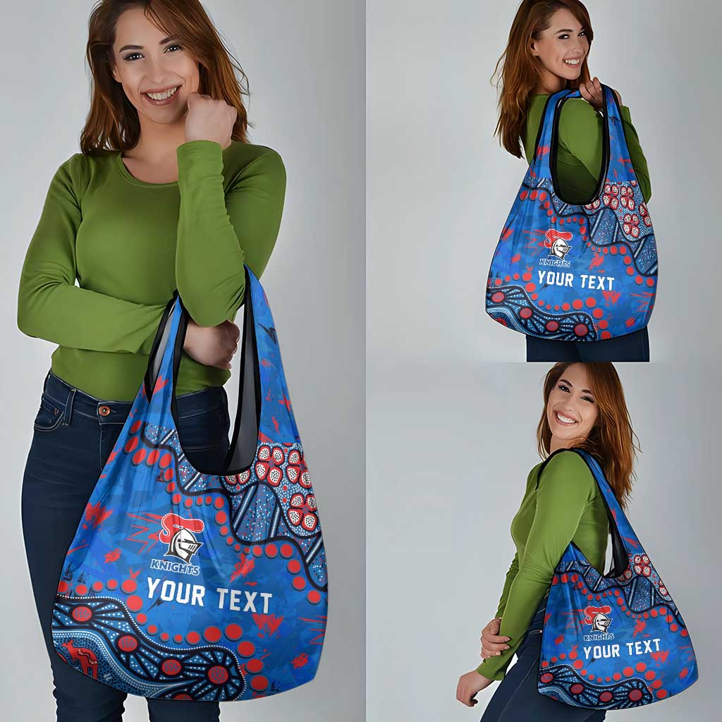 Personalized New Zealand Warriors Grocery Bag Aboriginal Pattern with Graffiti Style Design