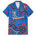 Personalized New Zealand Warriors Hawaiian Shirt Aboriginal Pattern with Graffiti Style Design