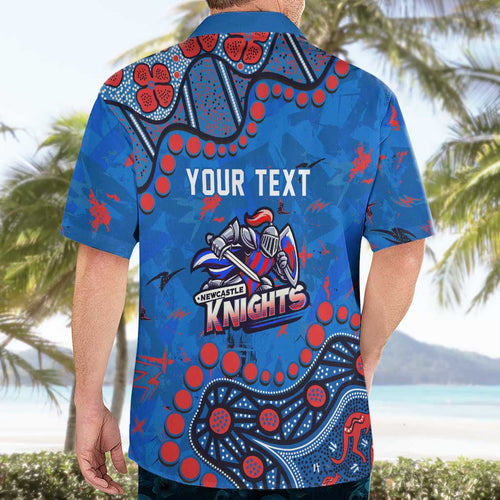 Personalized New Zealand Warriors Hawaiian Shirt Aboriginal Pattern with Graffiti Style Design