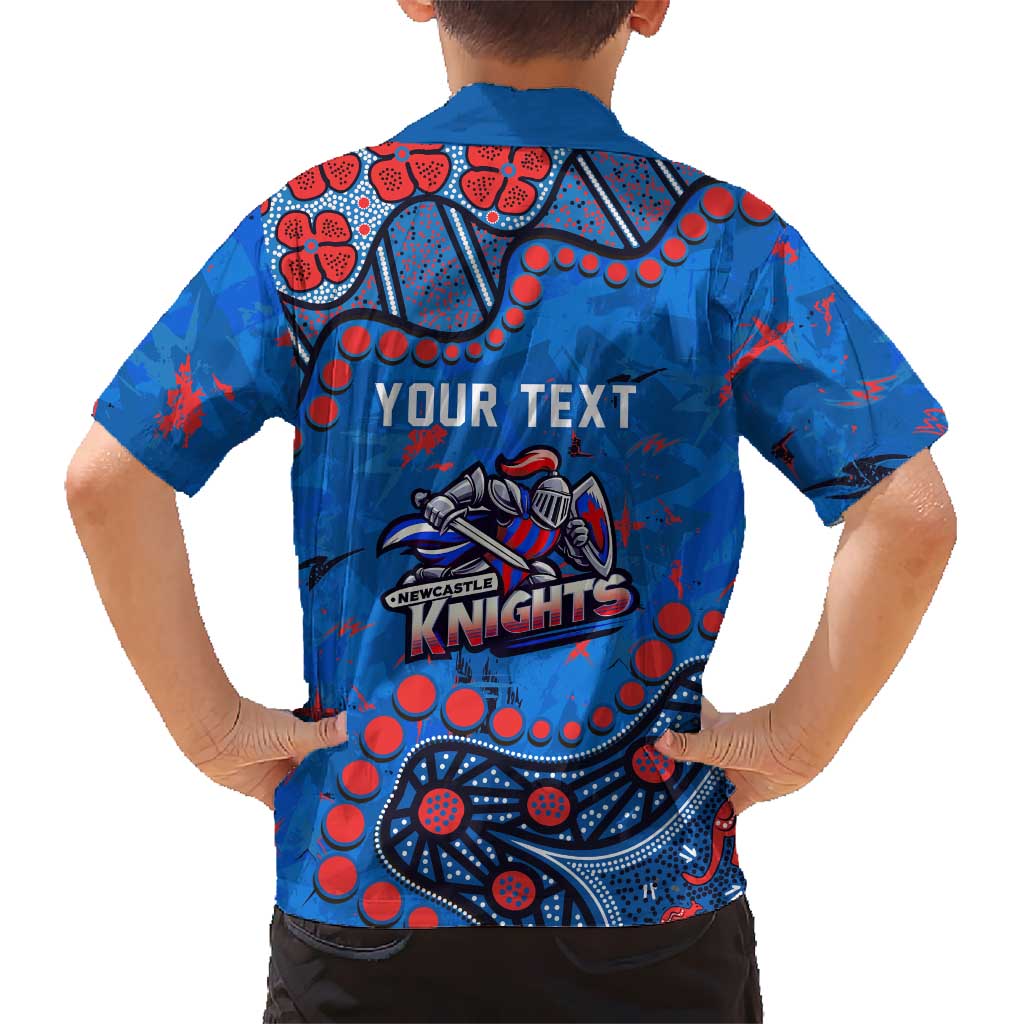 Personalized New Zealand Warriors Hawaiian Shirt Aboriginal Pattern with Graffiti Style Design