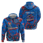 Personalized New Zealand Warriors Hoodie Aboriginal Pattern with Graffiti Style Design