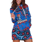 Personalized New Zealand Warriors Hoodie Dress Aboriginal Pattern with Graffiti Style Design