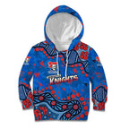 Personalized New Zealand Warriors Kid Hoodie Aboriginal Pattern with Graffiti Style Design
