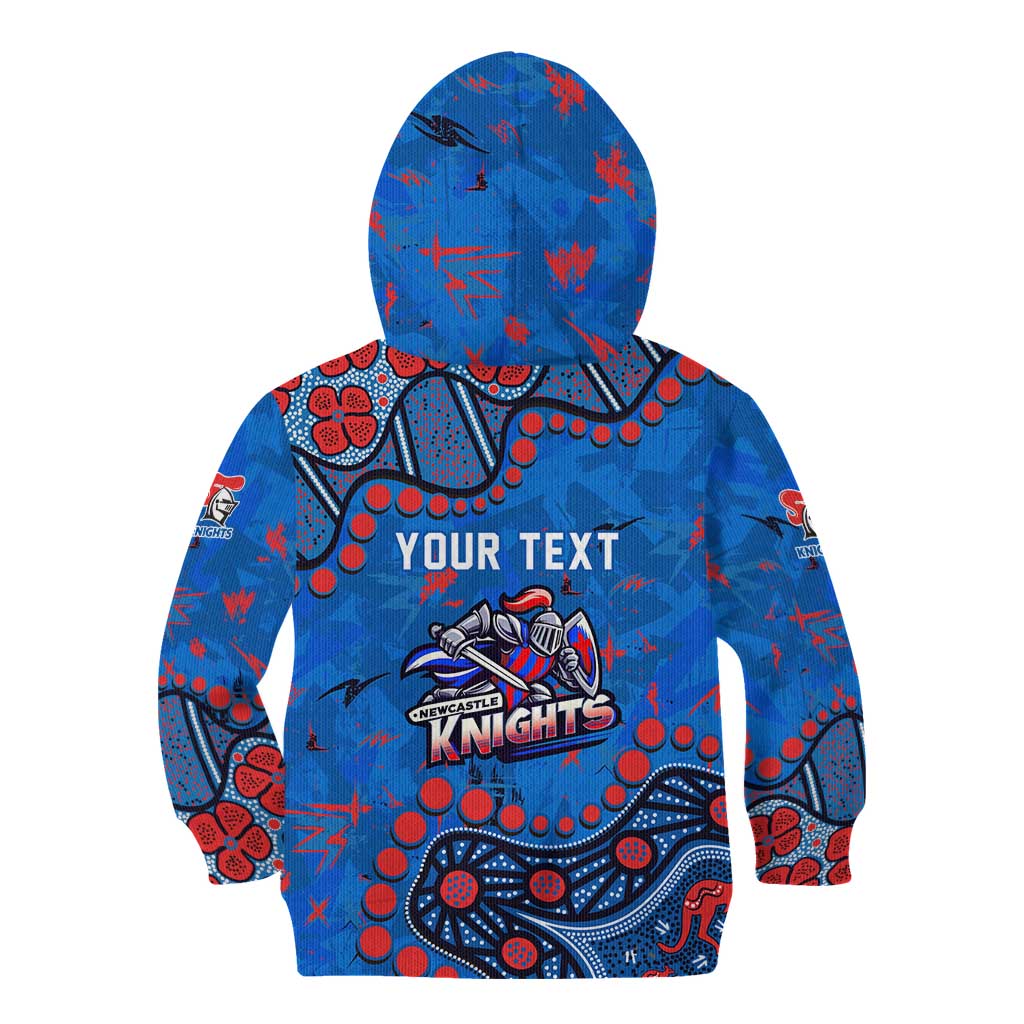 Personalized New Zealand Warriors Kid Hoodie Aboriginal Pattern with Graffiti Style Design