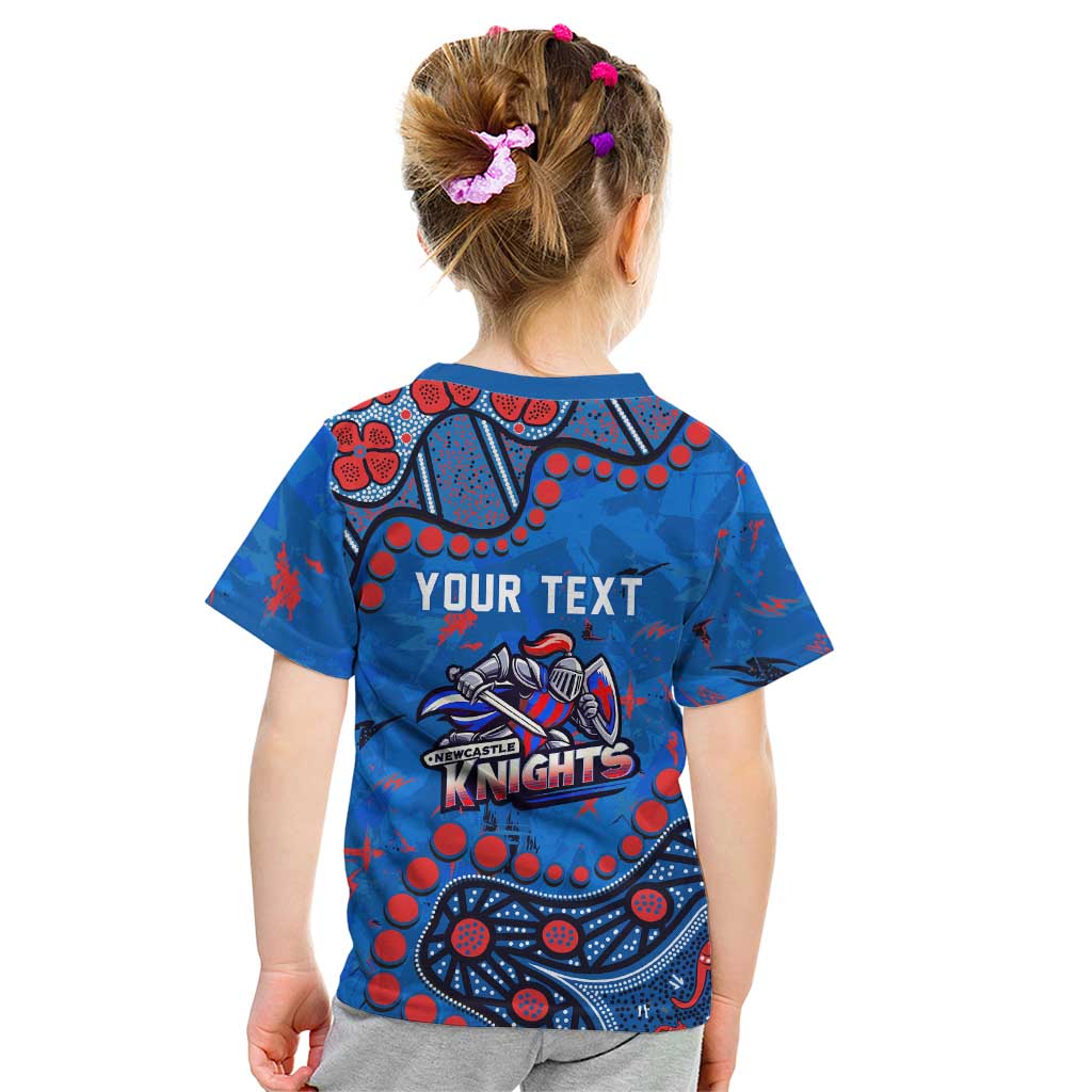 Personalized New Zealand Warriors Kid T Shirt Aboriginal Pattern with Graffiti Style Design