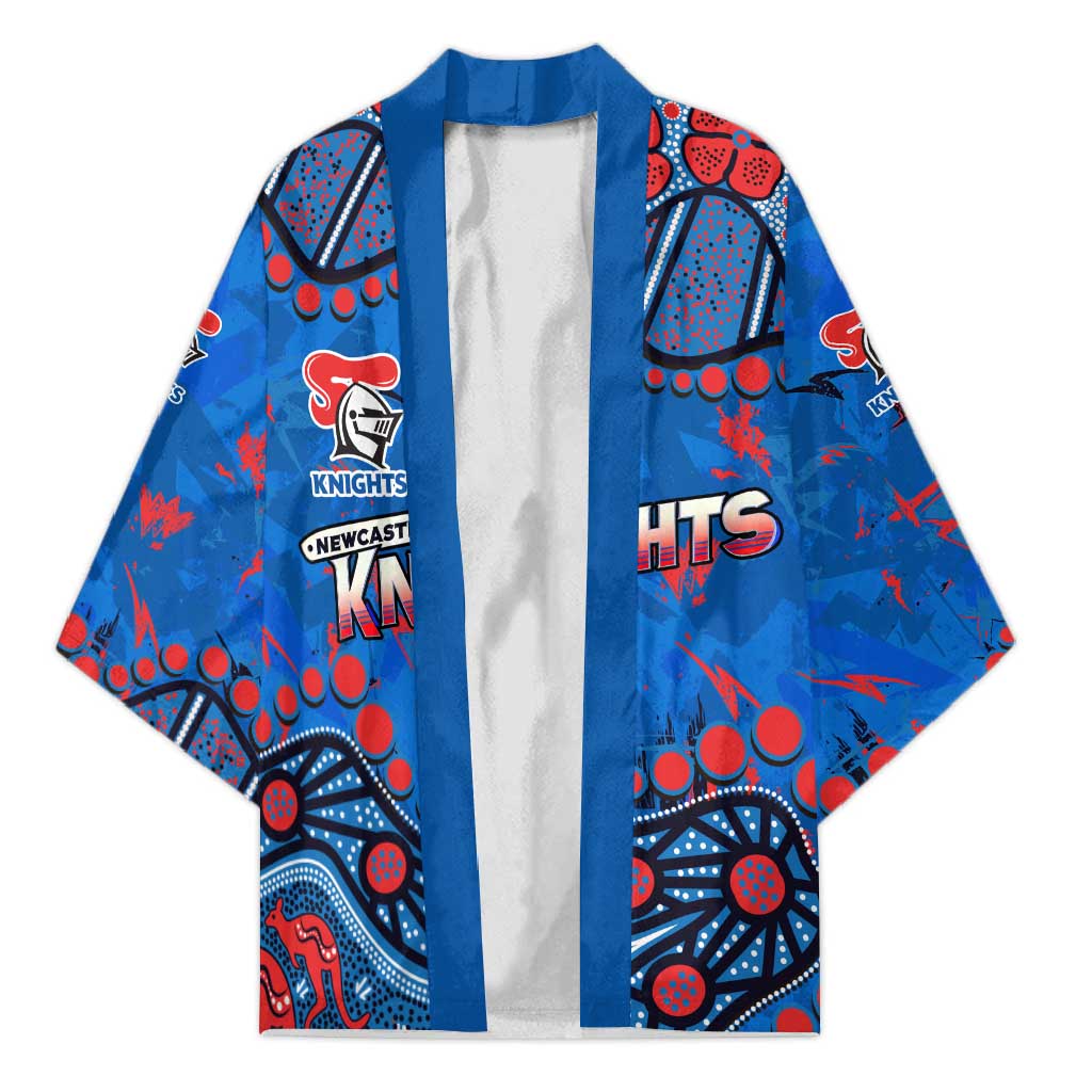 Personalized New Zealand Warriors Kimono Aboriginal Pattern with Graffiti Style Design