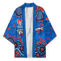 Personalized New Zealand Warriors Kimono Aboriginal Pattern with Graffiti Style Design