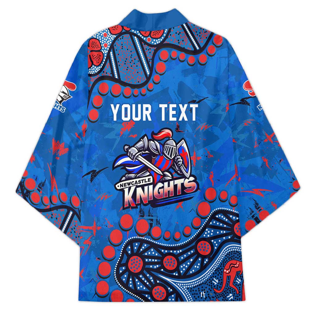 Personalized New Zealand Warriors Kimono Aboriginal Pattern with Graffiti Style Design