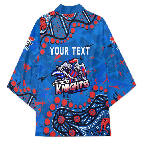 Personalized New Zealand Warriors Kimono Aboriginal Pattern with Graffiti Style Design