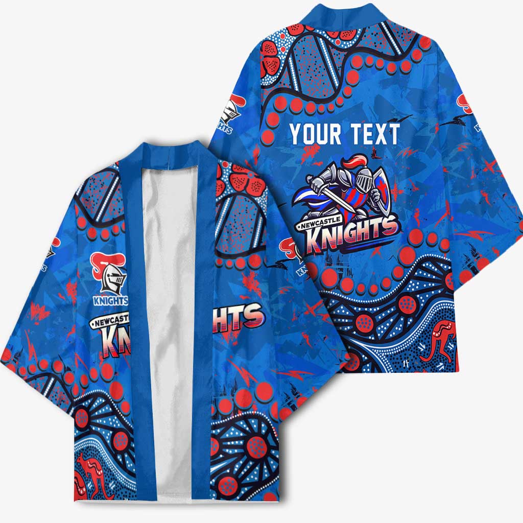 Personalized New Zealand Warriors Kimono Aboriginal Pattern with Graffiti Style Design