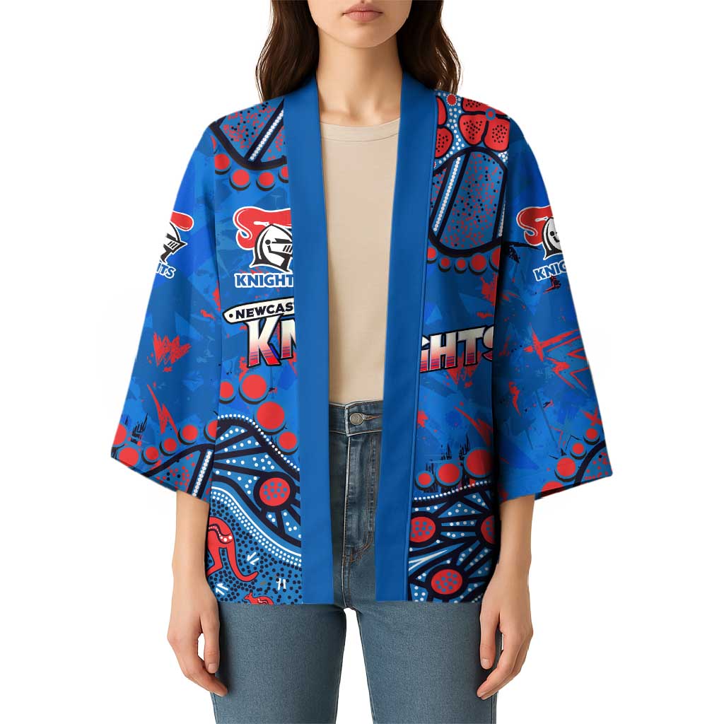 Personalized New Zealand Warriors Kimono Aboriginal Pattern with Graffiti Style Design