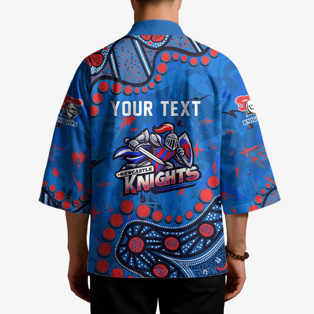 Personalized New Zealand Warriors Kimono Aboriginal Pattern with Graffiti Style Design