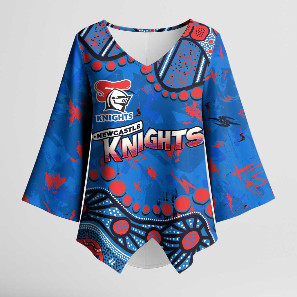 Personalized New Zealand Warriors Kimono Sleeve Blouse Aboriginal Pattern with Graffiti Style Design