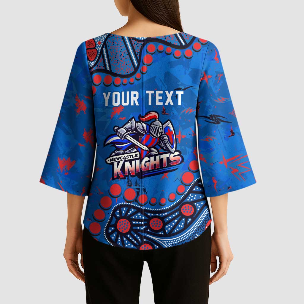 Personalized New Zealand Warriors Kimono Sleeve Blouse Aboriginal Pattern with Graffiti Style Design