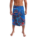Personalized New Zealand Warriors Lavalava Aboriginal Pattern with Graffiti Style Design