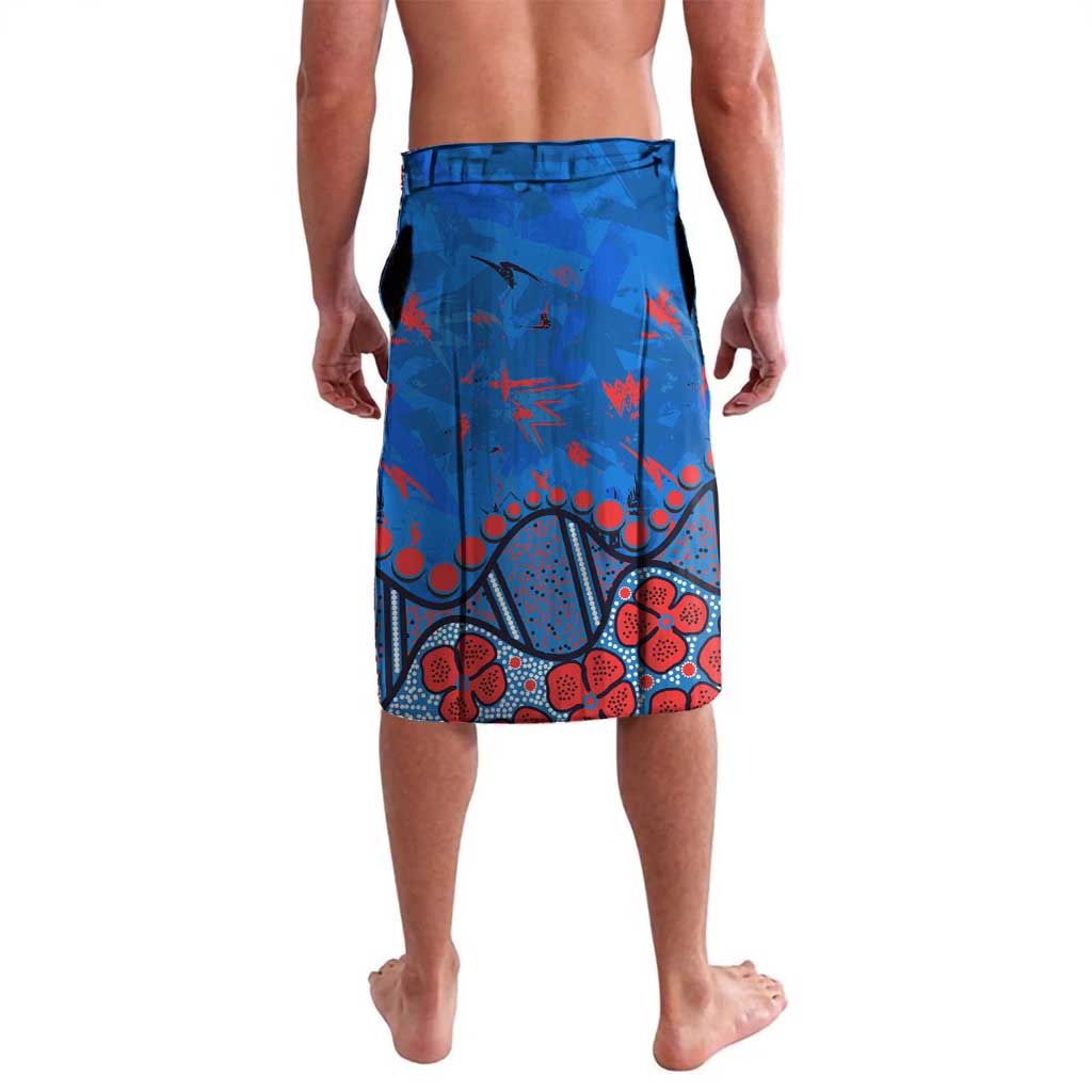 Personalized New Zealand Warriors Lavalava Aboriginal Pattern with Graffiti Style Design