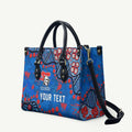 Personalized New Zealand Warriors Leather Bag Aboriginal Pattern with Graffiti Style Design