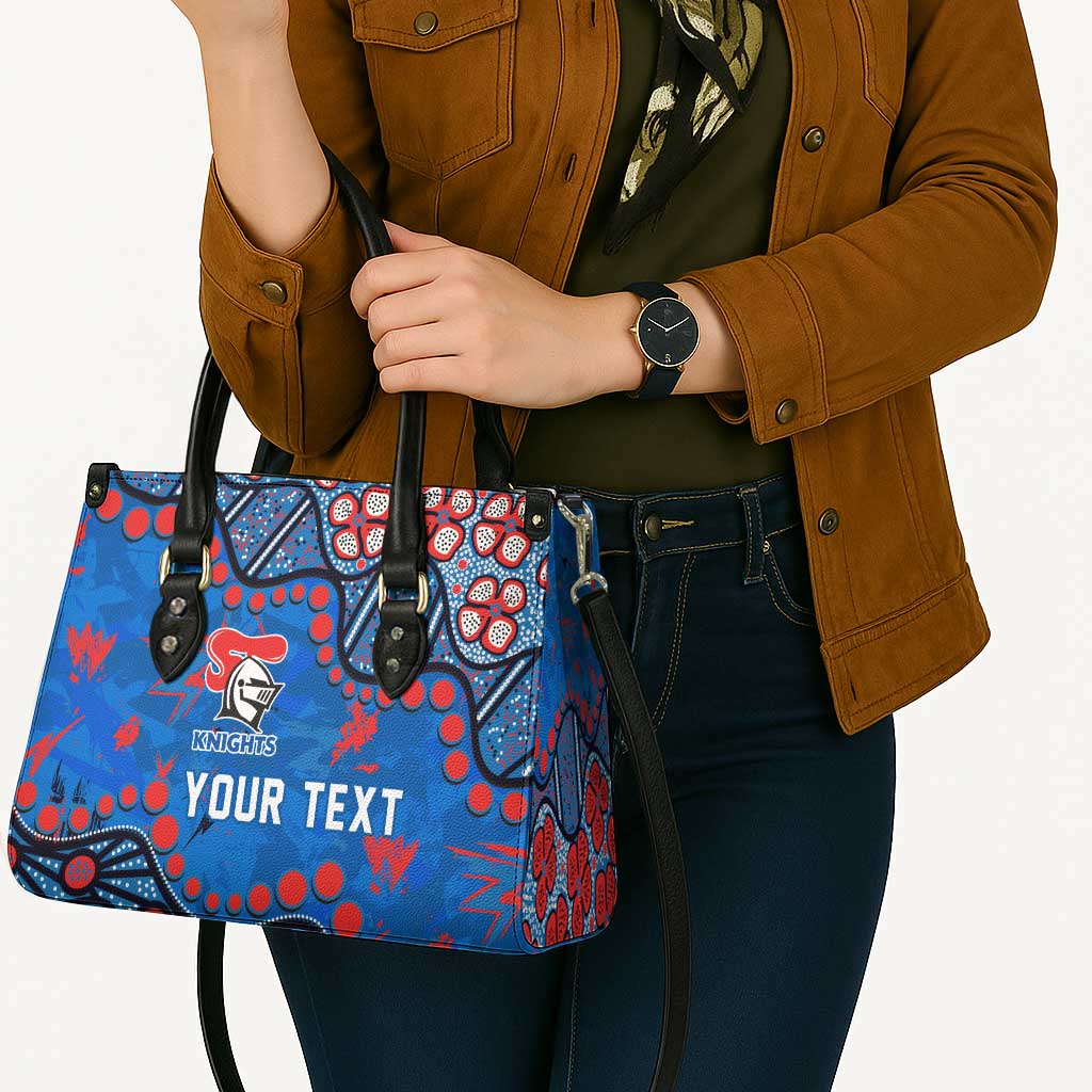 Personalized New Zealand Warriors Leather Bag Aboriginal Pattern with Graffiti Style Design