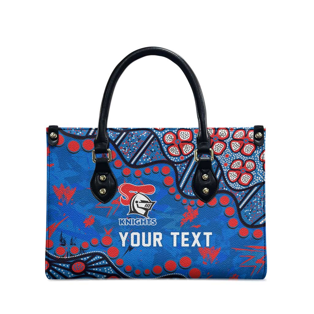 Personalized New Zealand Warriors Leather Bag Aboriginal Pattern with Graffiti Style Design