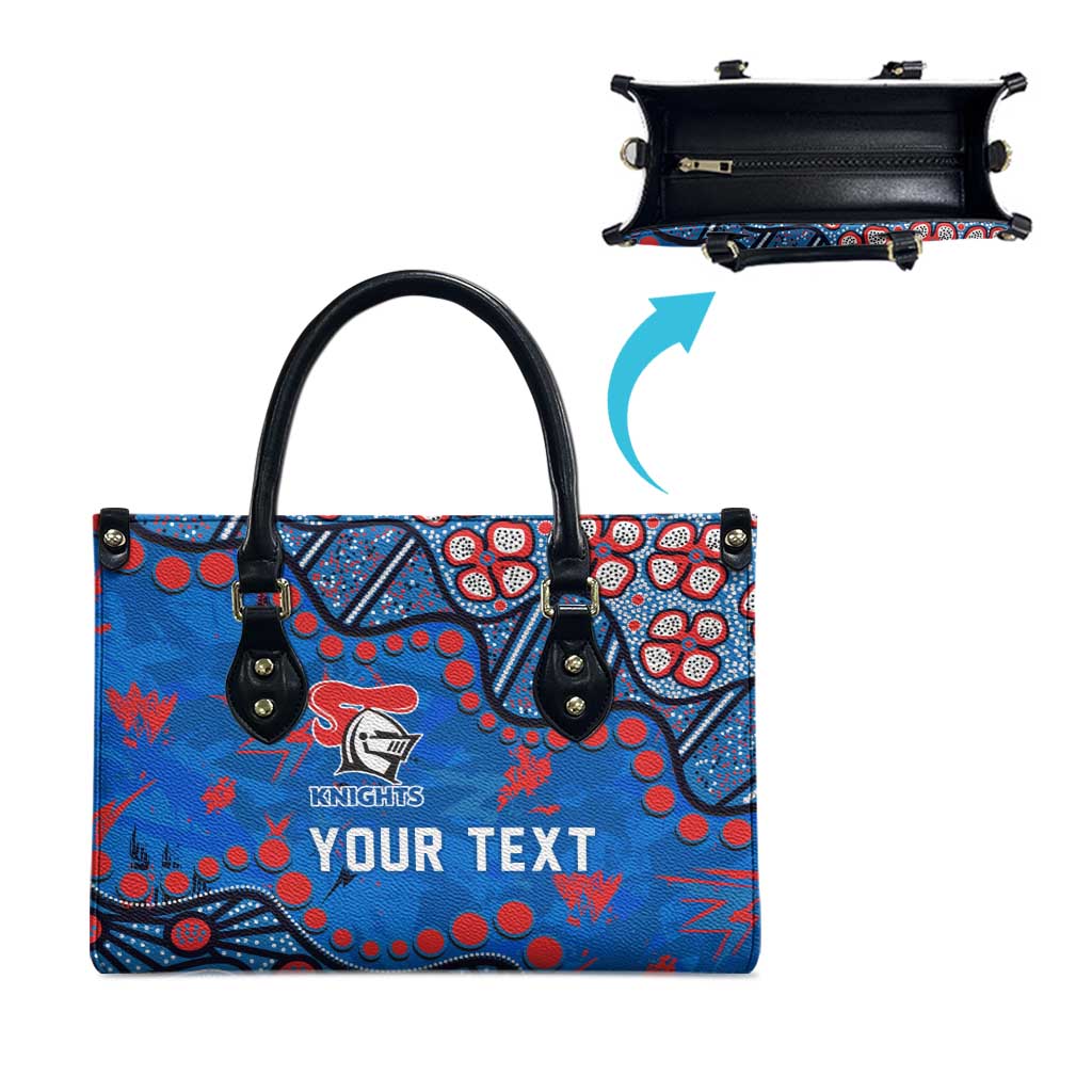 Personalized New Zealand Warriors Leather Bag Aboriginal Pattern with Graffiti Style Design