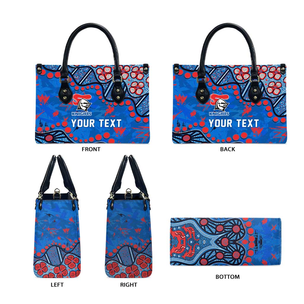 Personalized New Zealand Warriors Leather Bag Aboriginal Pattern with Graffiti Style Design