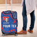 Personalized New Zealand Warriors Luggage Cover Aboriginal Pattern with Graffiti Style Design