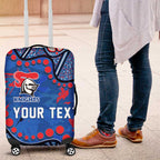 Personalized New Zealand Warriors Luggage Cover Aboriginal Pattern with Graffiti Style Design
