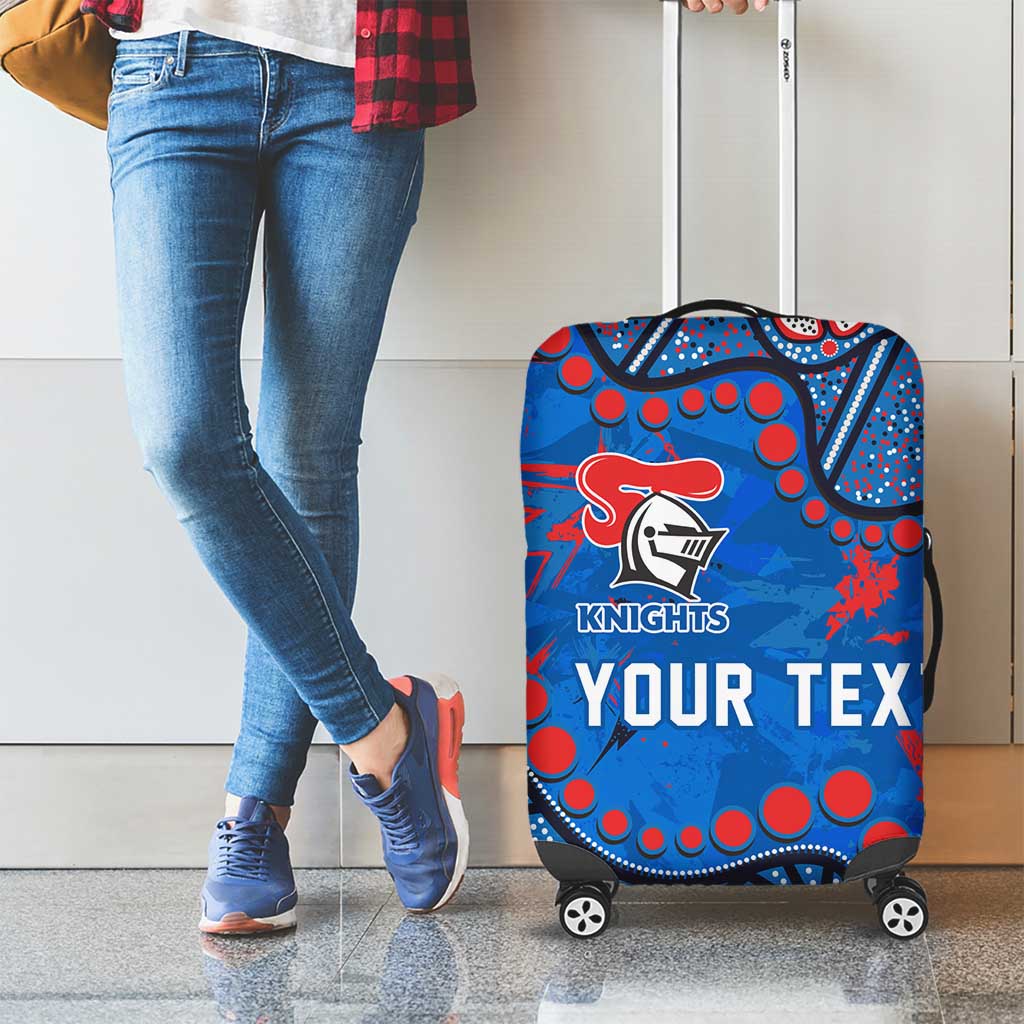 Personalized New Zealand Warriors Luggage Cover Aboriginal Pattern with Graffiti Style Design