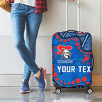 Personalized New Zealand Warriors Luggage Cover Aboriginal Pattern with Graffiti Style Design