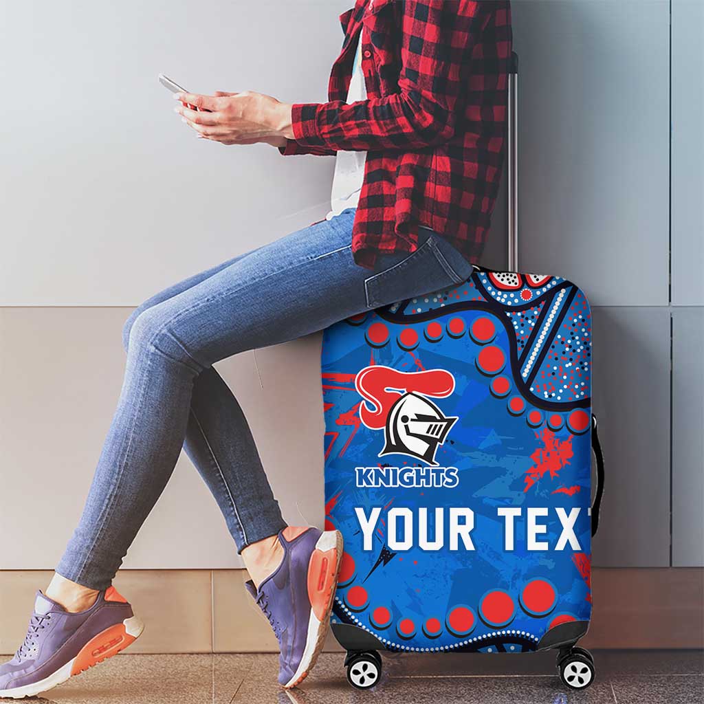 Personalized New Zealand Warriors Luggage Cover Aboriginal Pattern with Graffiti Style Design